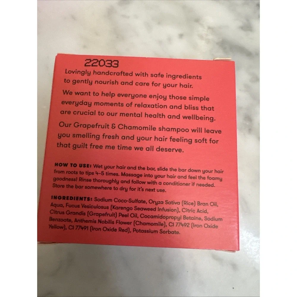 Anihana‎ Conditioner Bar Grapefruit & Lime -dry, damaged & coloured hair-1 Bar